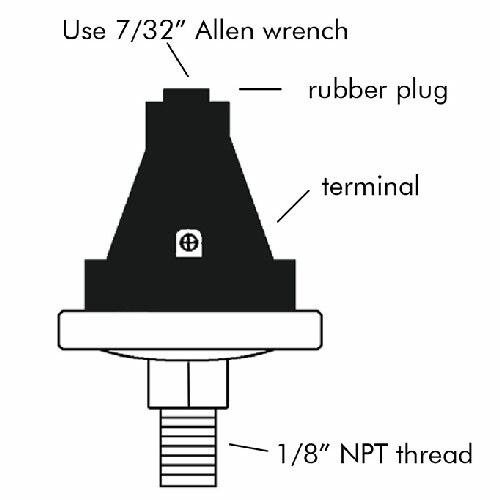 Longacre Universal Adjustable - 0-50 Psi Low Oil Pressure Switch