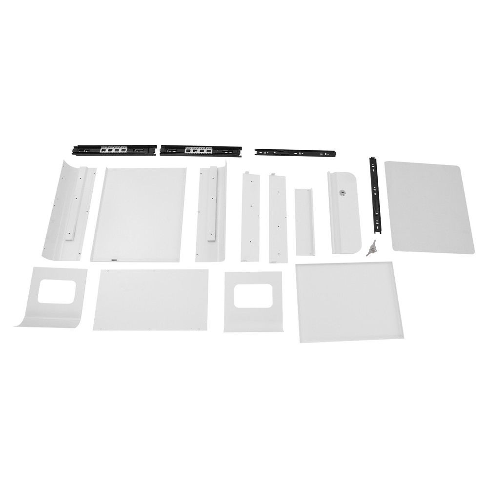 Hidden Under Desk Pull Out Drawer with Lock White Office Organizer For Office