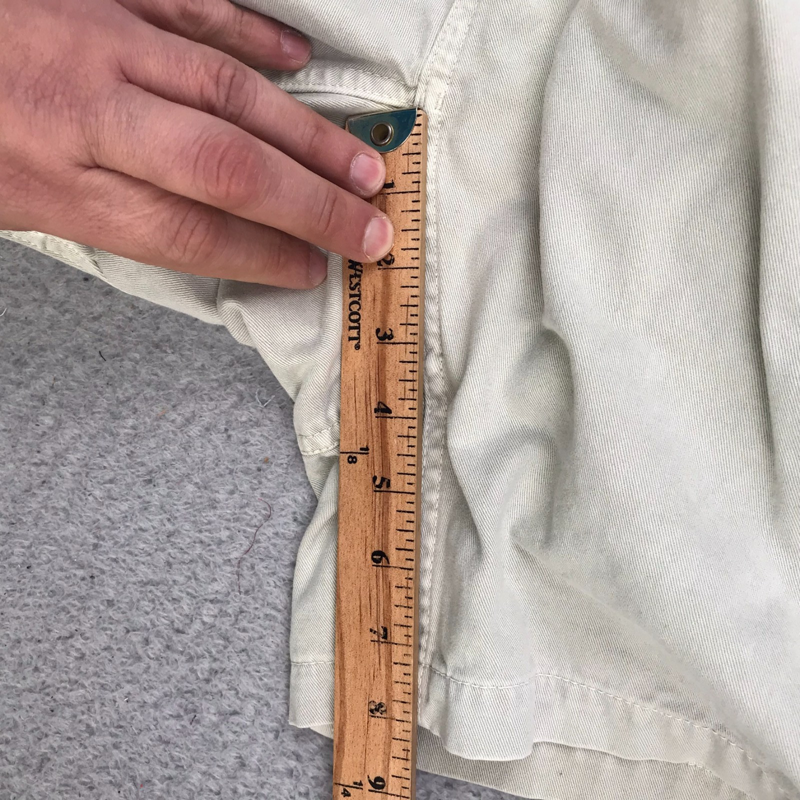 Gramicci Vintage G Series Shorts Mens M Khaki 8" Cotton Belted Hiking Climbing