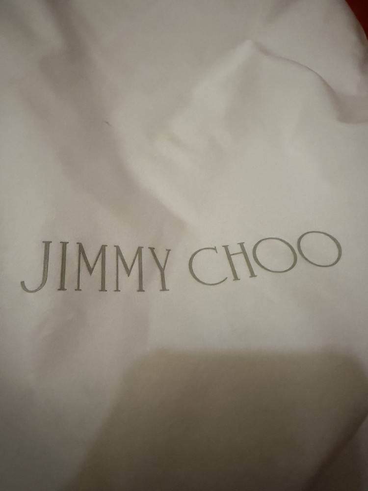 Authentic Jimmy Choo Dust Bag Drawstring 17x14”White Branded