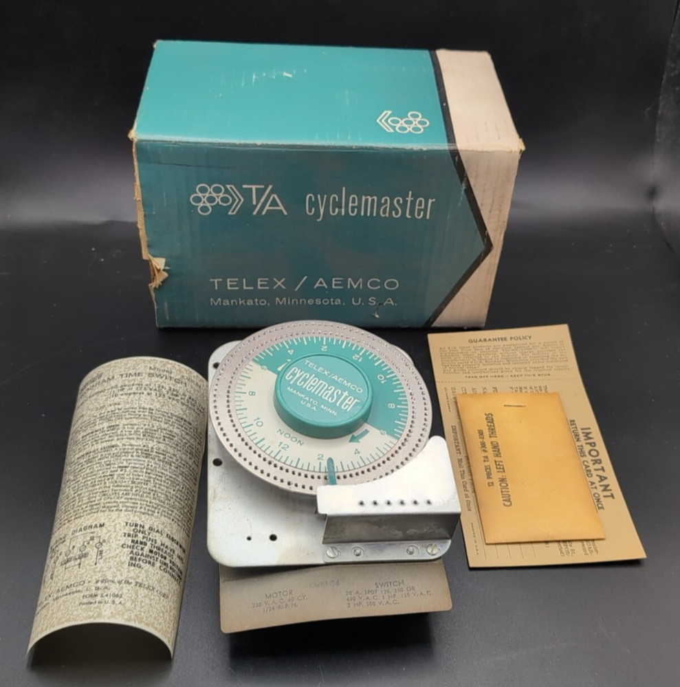 TELEX/AEMCO CYCLEMASTER CM81-04 Clock Operated Switch Timer NOS in Box (Qty 1)