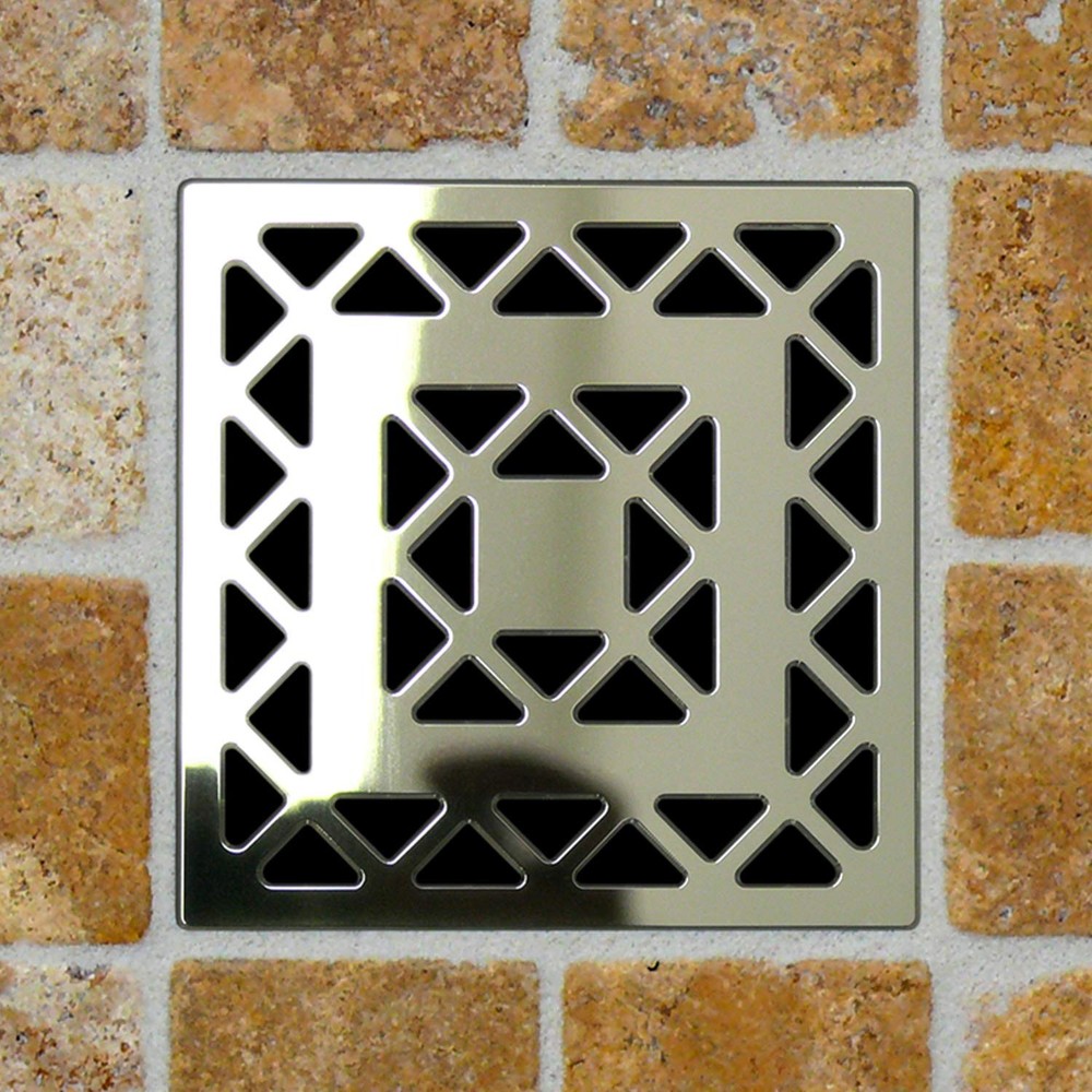 Ebbe E4802PC 4" Unique Grate Lattice Polished