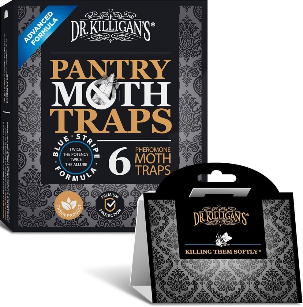 Dr. Killigan's Premium Double Potent Pantry Moth Traps with Pheromones Prime