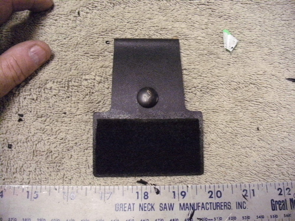 Unknown Use or Make Plastic Belt Devise with Hook & Loop For a Holster?