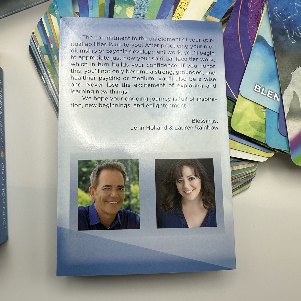 Mediumship Training Cards Deck by John Holland & Lauren Rainbow with guidebook