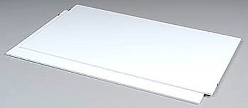 Plastruct White Sheet Styrene .125 (2) - Model Scratch Building Plastic Sheets
