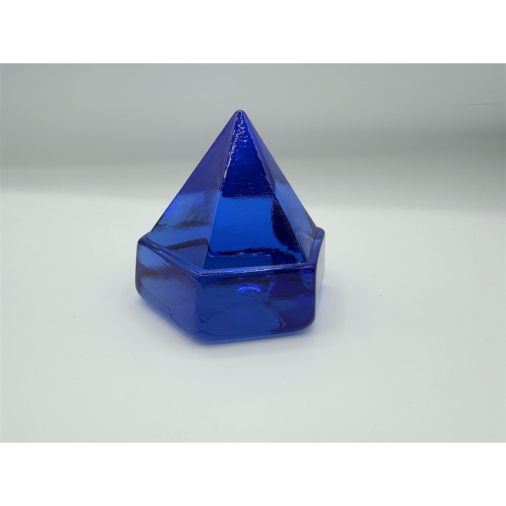 Cobalt Blue Ship Deck Prism Glass Hexagon Nautical Sailing Decor