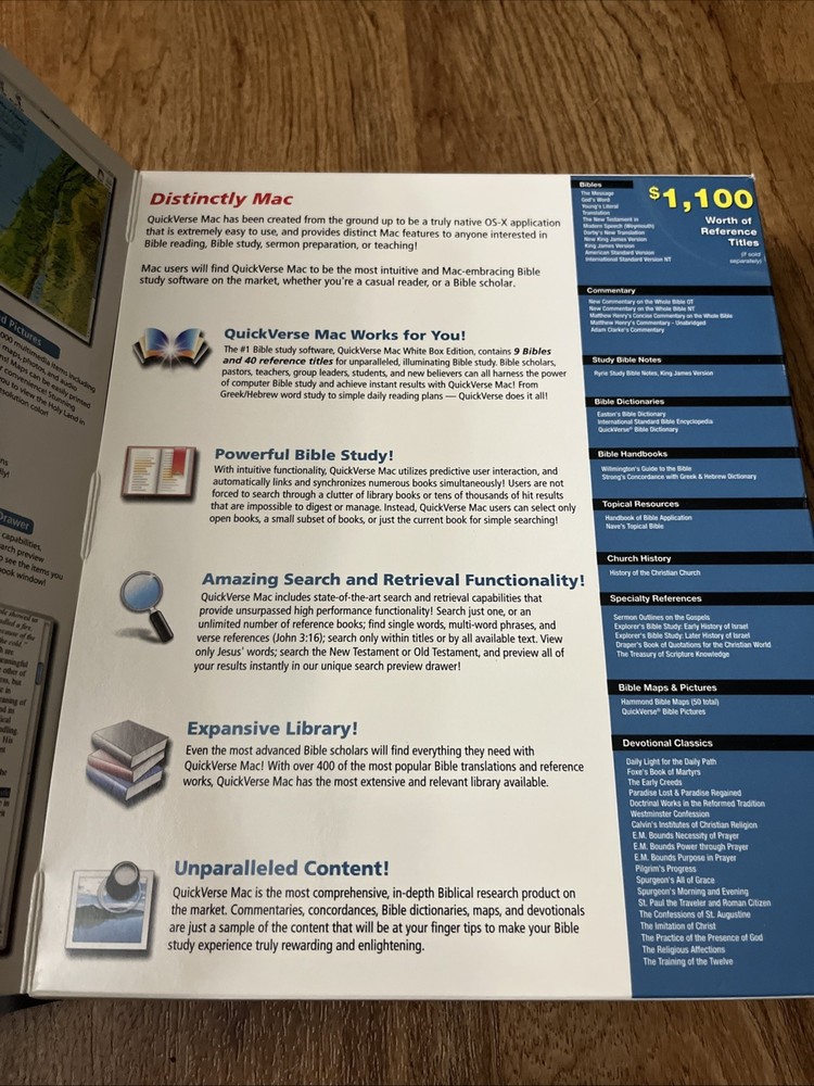 QuickVerse White Box Edition Bible Software for Mac