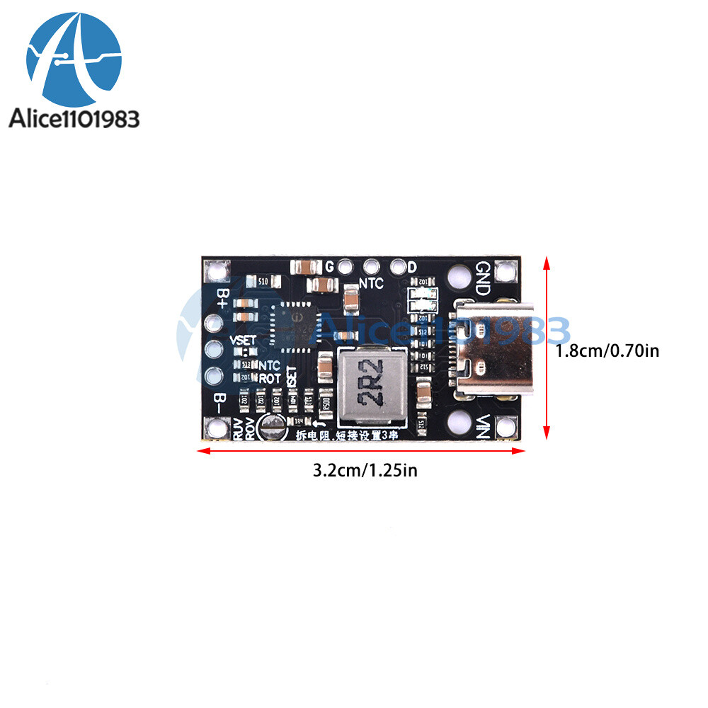Type-C USB Li-ion Battery Boost Quick Charge Board UAV charging module 3.7V 3S