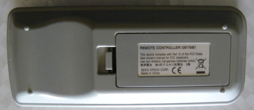 Original Epson 129175401 Projector Remote CONTROL USED