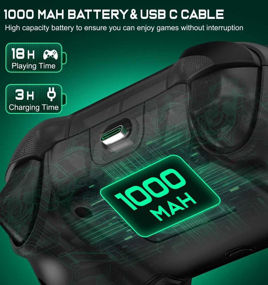 Full-Size Grip Handheld Wireless Controller For Nintendo Switch/OLED Joy-con