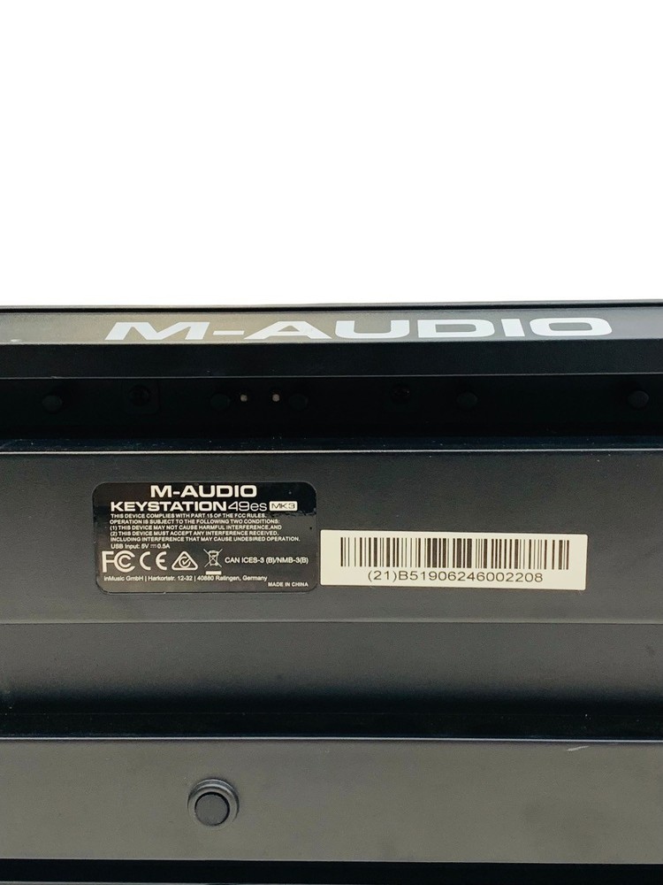 M-Audio KeyStation49es MK3 Full Sensitive Keys USB Controller Black
