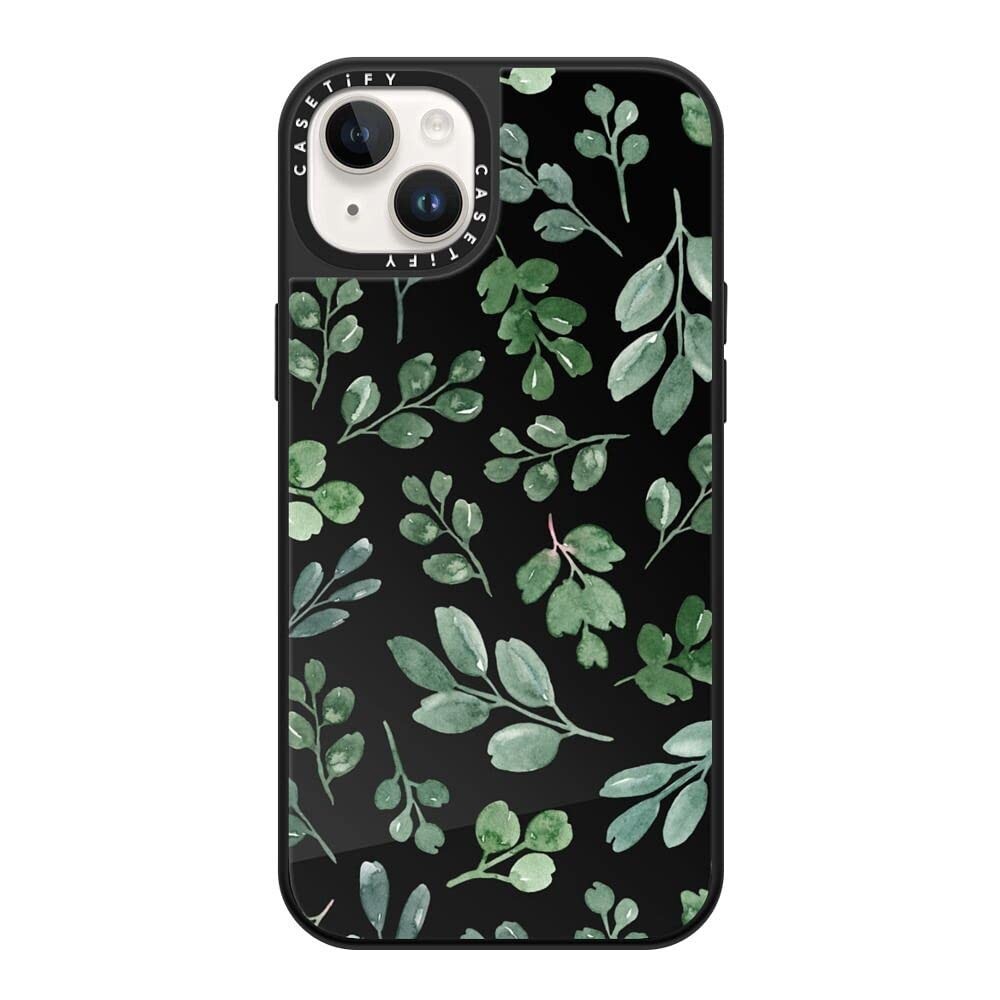 CASETiFY Mirror Case for iPhone 14 Plus Compatible with Magsafe - Greenery - Bla