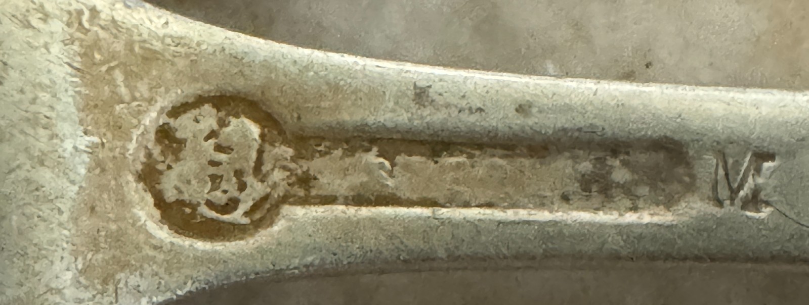 Pair of Antique sterling D. Low & Co. Spoons 7" - 67.3g