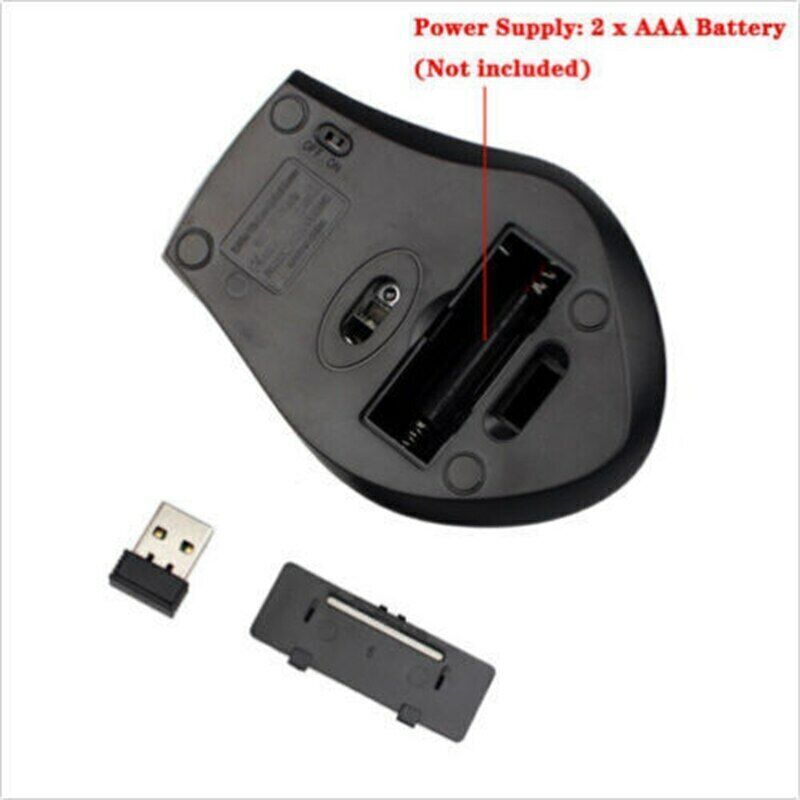 2.4GHz Wireless Optical Mouse Mice & USB Receiver For PC Laptop Computer DPI