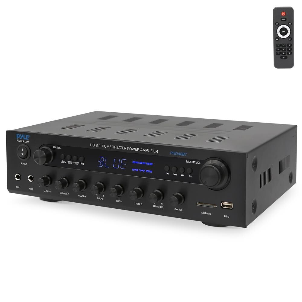 Pyle 400 Watt Power Bluetooth Stereo Amplifier Receiver w/ Digital LED Display