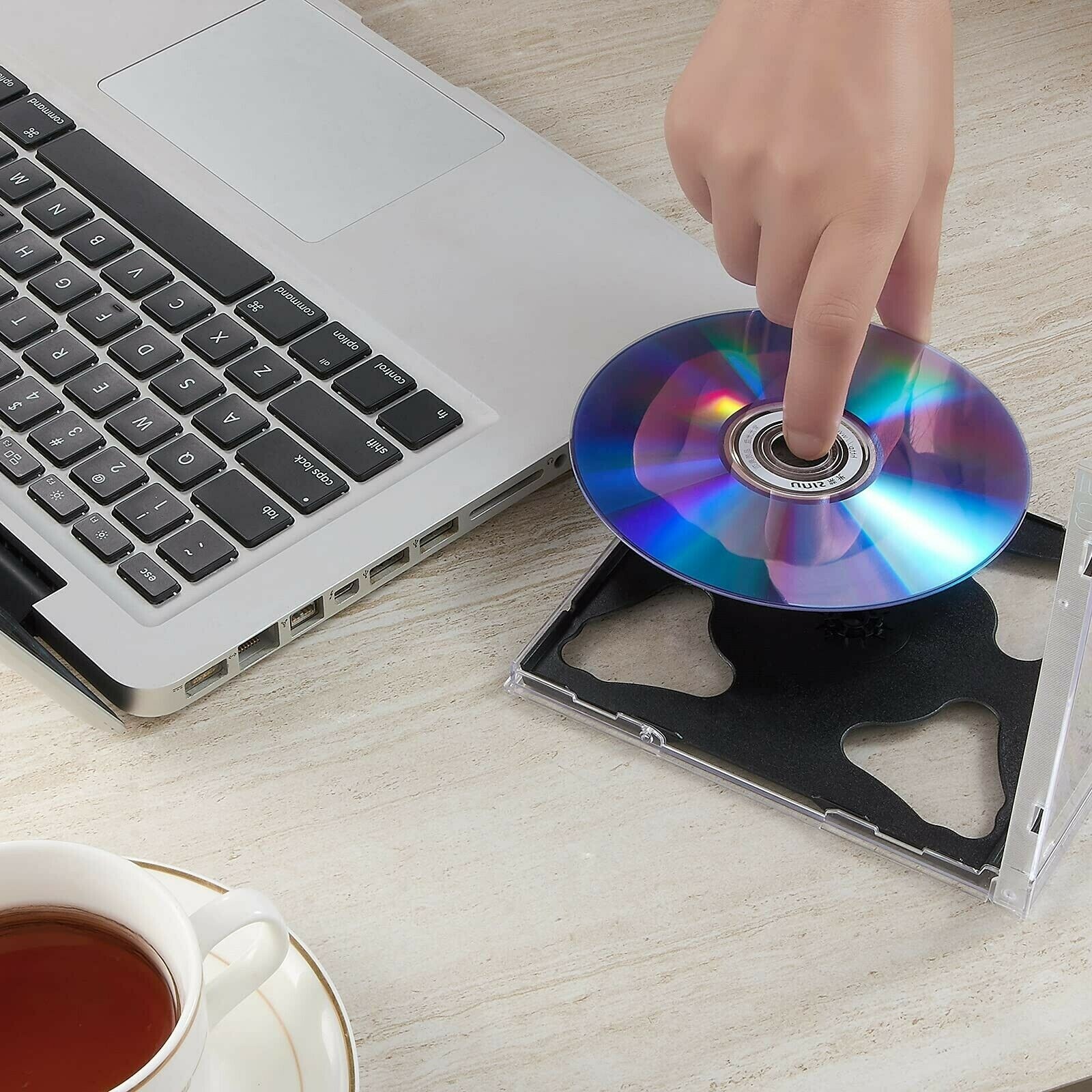 10 Pack Maxtek 10.4 mm Standard Double 2 Discs Capacity CD Jewel Case Black Tray