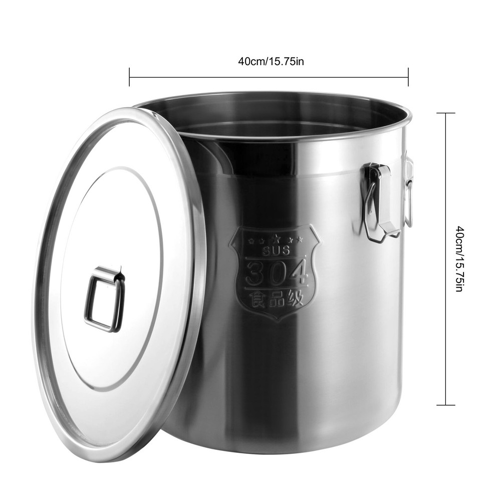 80 Lbs. Capacity Rice Dispenser Grain Storage Container, White