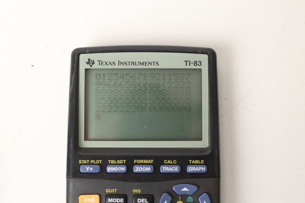 Has Lines - Texas Instruments TI-83 Regular Graphing Calculator
