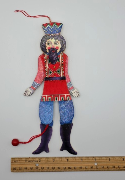 Vintage 1987 Terrie Floyd Wooden Dancing Pull String Jumping Jack Puppet