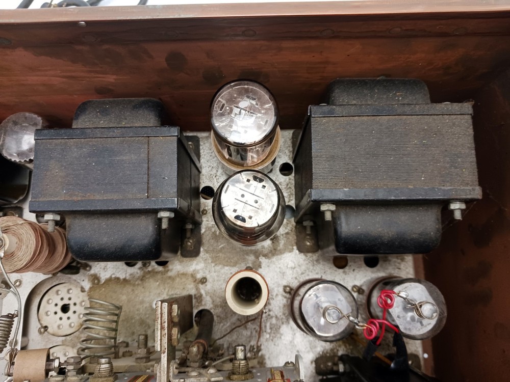 Vintage Johnson Viking II HF tube Transmitter Copper Plated Case