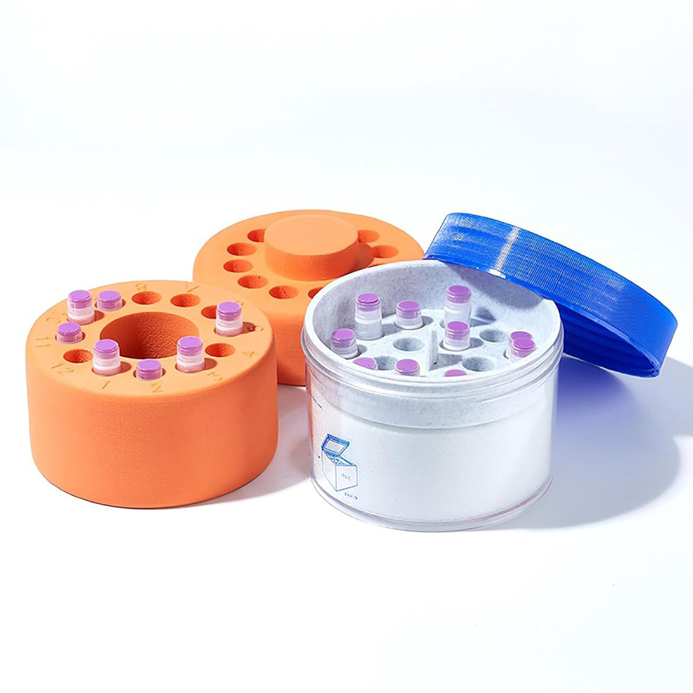 Cryogenic Storage Box - Cryogenic Vials Freezing Container，Polycarbonate Jar 18