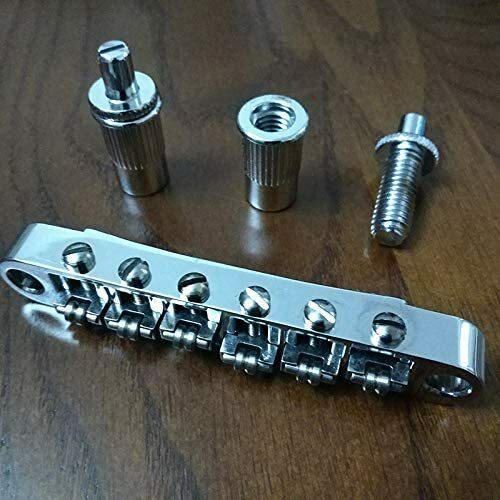 2Sets Chrome Roller Bridge Tune-o-Matic for Epiphone guitars w/m8 threaded posts