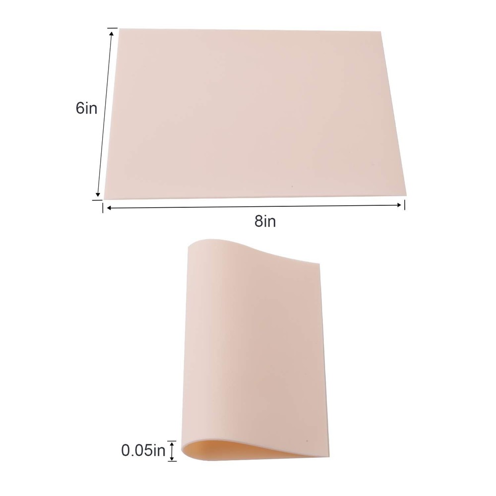 Blank Tattoo Practice Skin - 10pcs 8x6in - Soft & Elastic - Beginners & Exper...