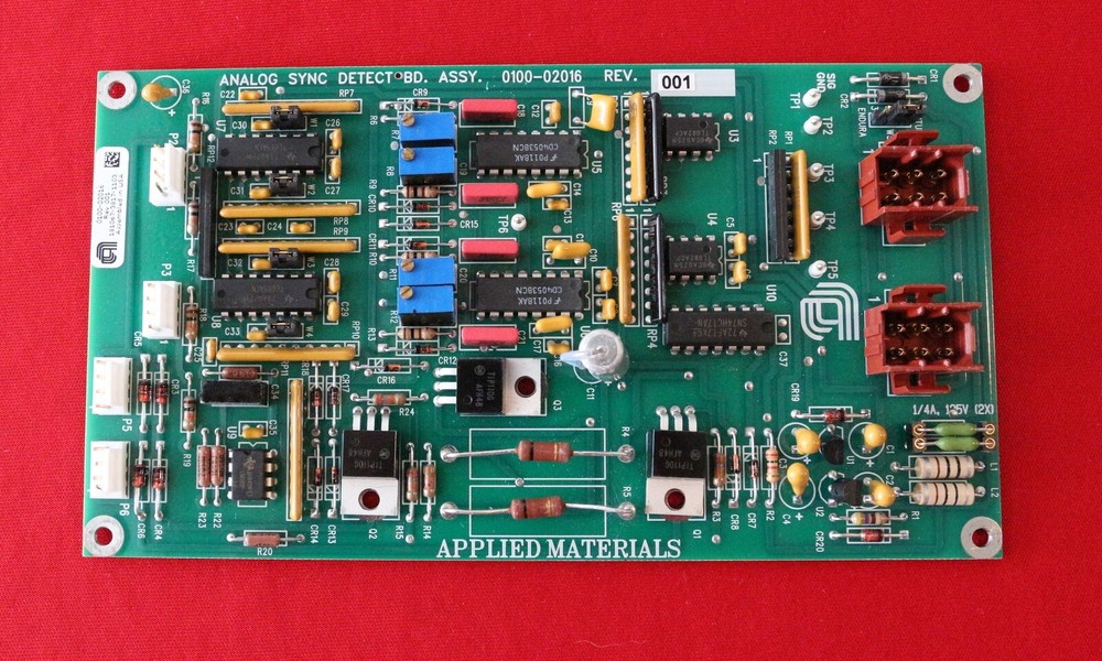 APPLIED MATERIALS ANALOG SYNC DETECT BD. ASSY. 0100-02016 REV. 001