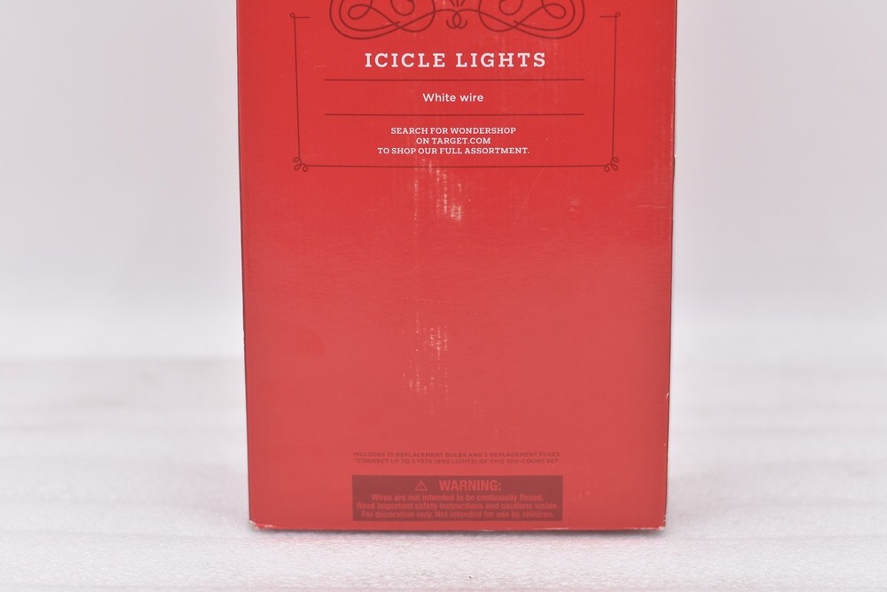 Wondershop 300ct Clear Icicle String Lights