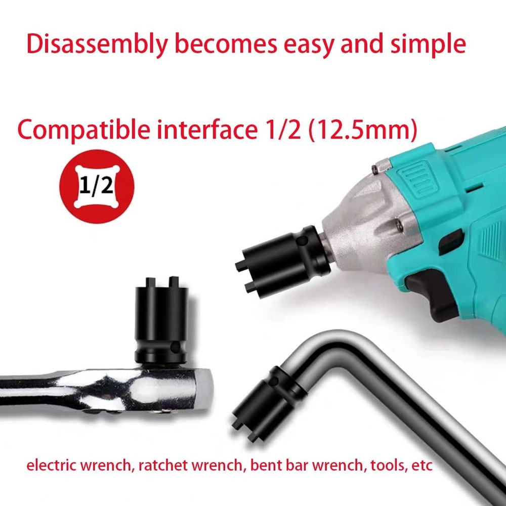 Adjustable and detachable 100 type angle grinder socket wrench, 2PC new upgra...