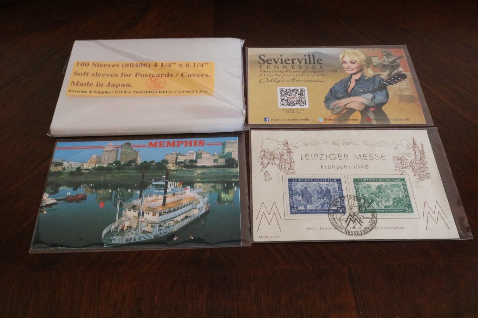 500 Sleeves for Postcards / Covers size 4 1/4" x 6 1/4" = 2.5 Mil / PVC Free..