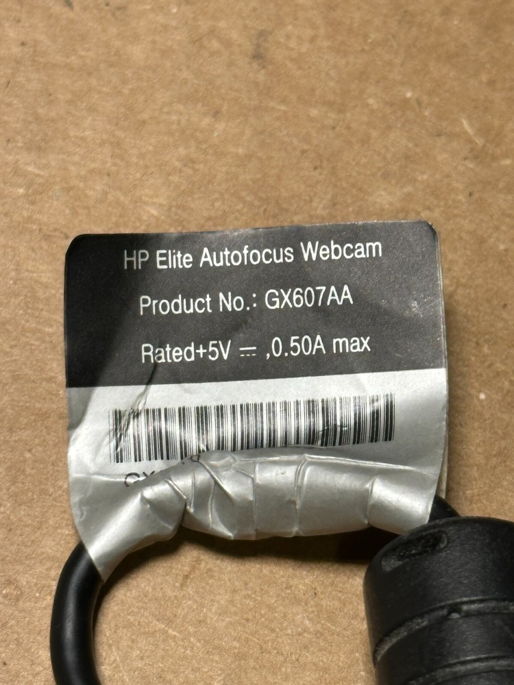 HP GX607AA Elite AutoFocus Webcam - Pre-owned Condition!