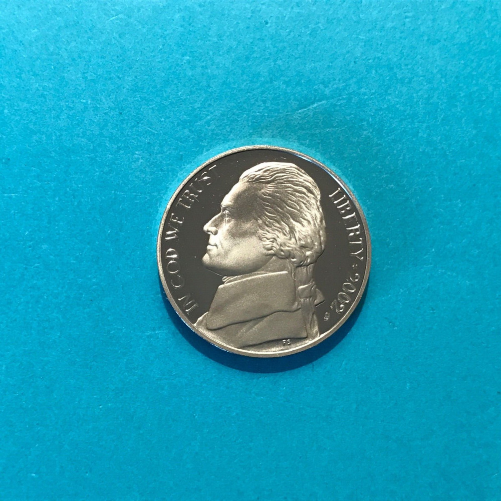 2002 S Jefferson PROOF Nickel  Free Ship