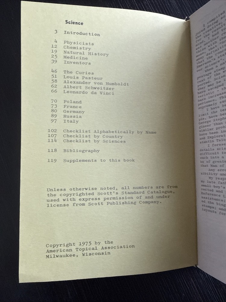 Science Stamps - By R. W. Truman- Handbook # 87