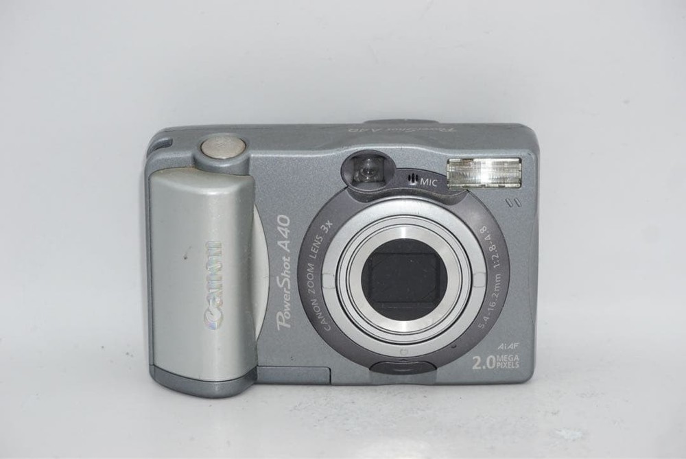 Canon PowerShot A40 Silver Compact Digital Camera Tested Great Condition