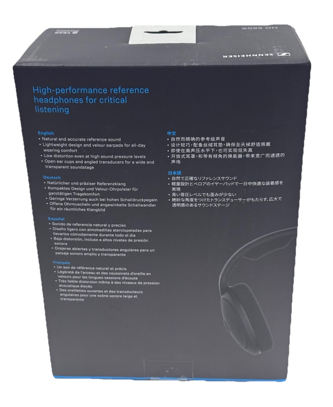 Sennheiser AURICULARES HD 560S Head-Band 3.5 MM Connector Black NEW