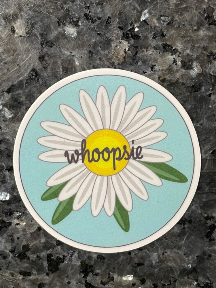 Whoopsie Daisy Vinyl Sticker by Diamondback Designs