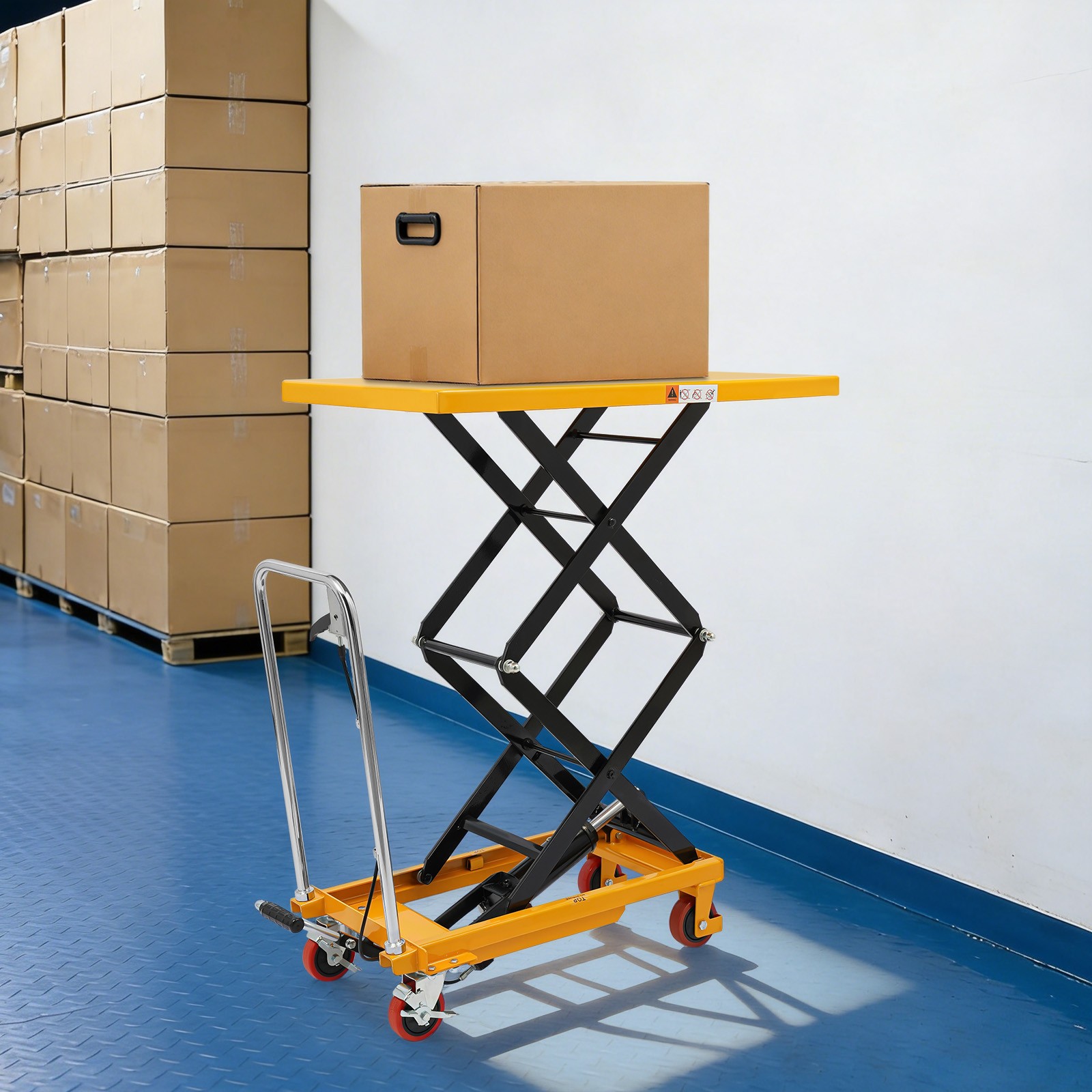Hydraulic Material Handling Transportation Platform Lift Table 349.27kg/770lbs