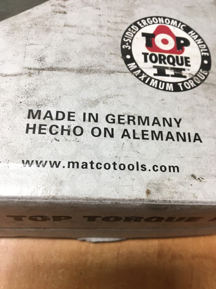 Matco Tools Top Torque II Tamperproof Torx Screwdriver 7PC Set WITTE Germany