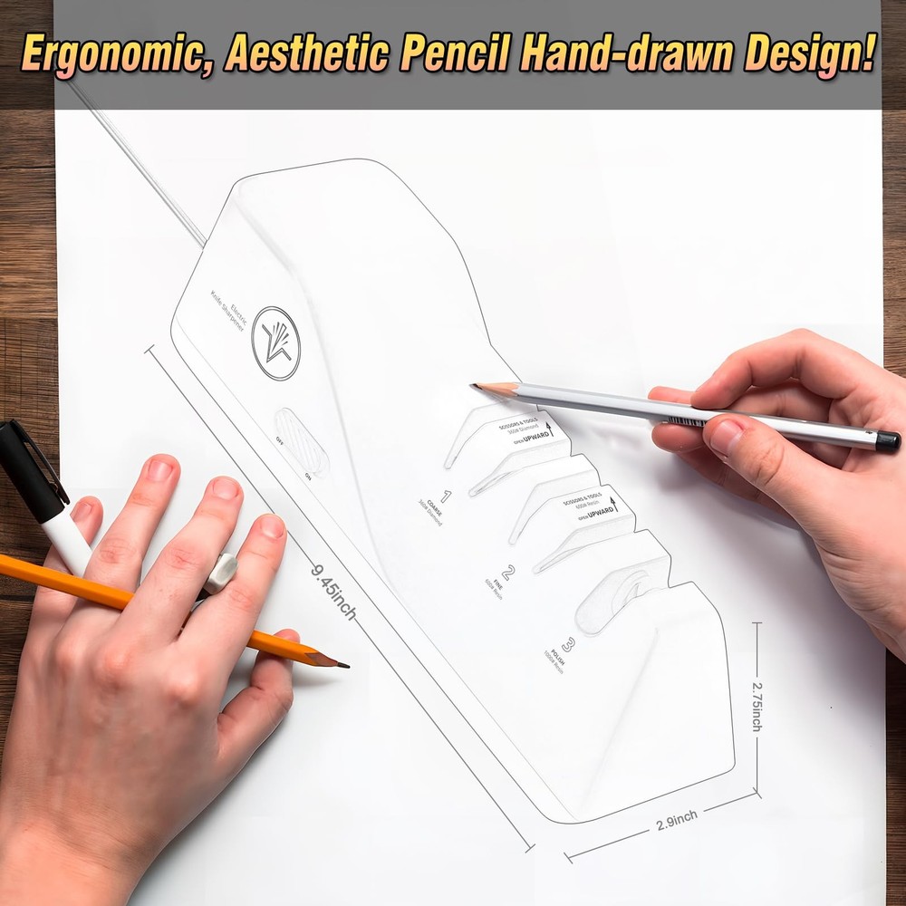 Electric Knife Sharpener Diamond Abrasive PRO Sharpener