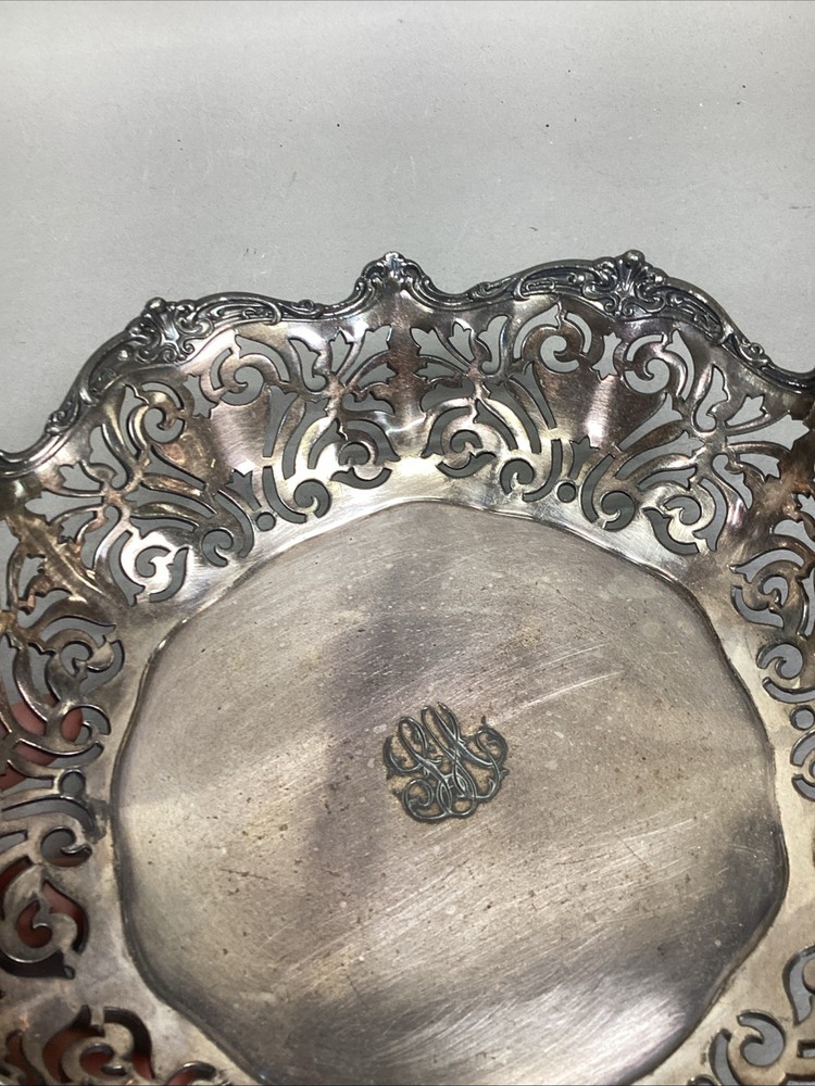 Reed & Barton Silverplate Pierced Footed Fruit Bowl #4865