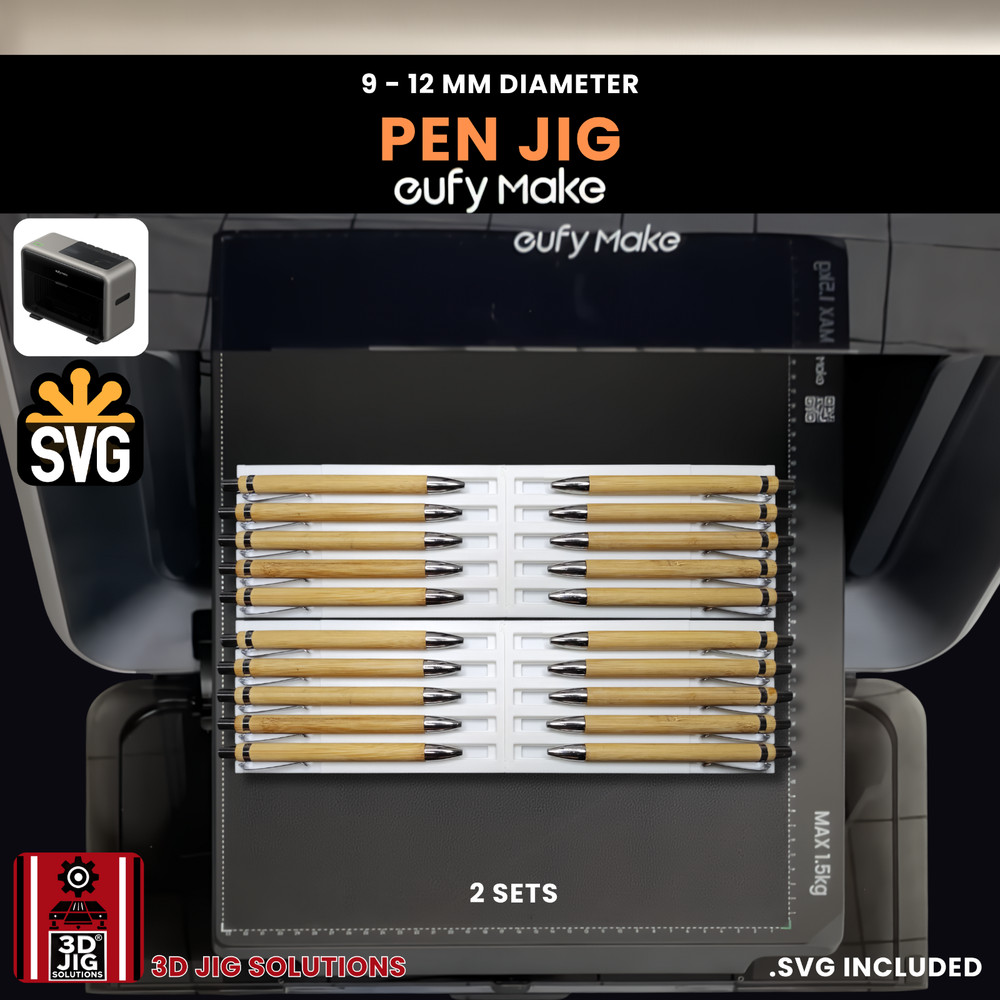 EufyMake E1 Jig | Pen UV Printer Fixture | UV Printing Alignment Tool