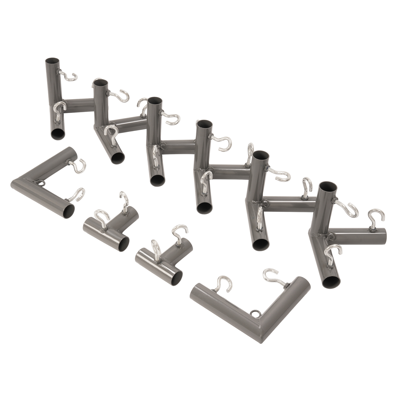 10 X 1" Golf Frame Corner Kit with Threaded Eye For DIY Outdoor Golf Cage Net