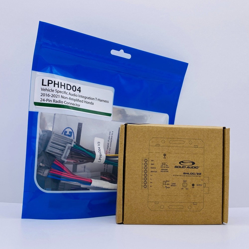 PAC Amplifier Integration Solution for Select 2016-2023 Honda LPHHD04+SHLOC/22