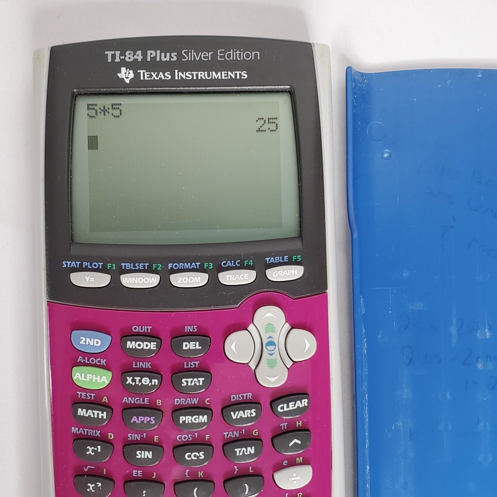 TI-84 Plus Silver Edition Graphing Calculator Texas Instruments Purple
