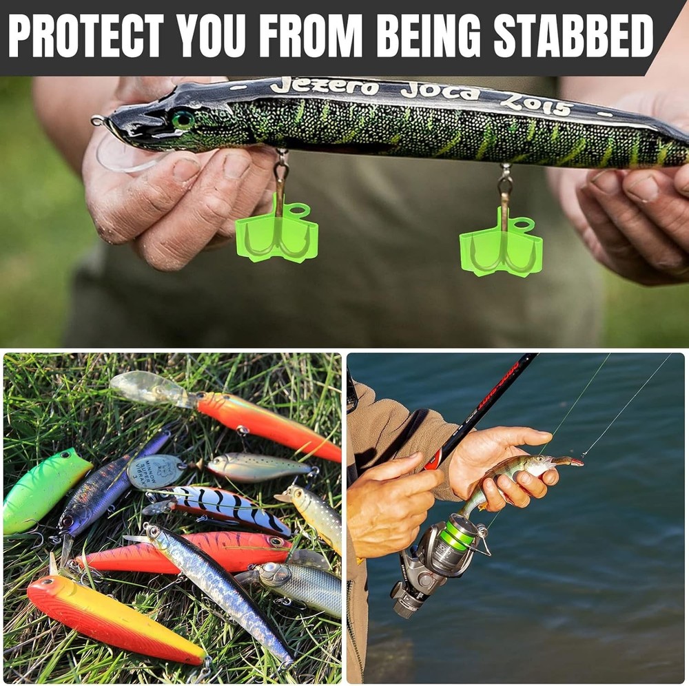 300 Pcs Treble Hook Covers Assorted Sizes Fishing Hook Protector Bonnets Guard S