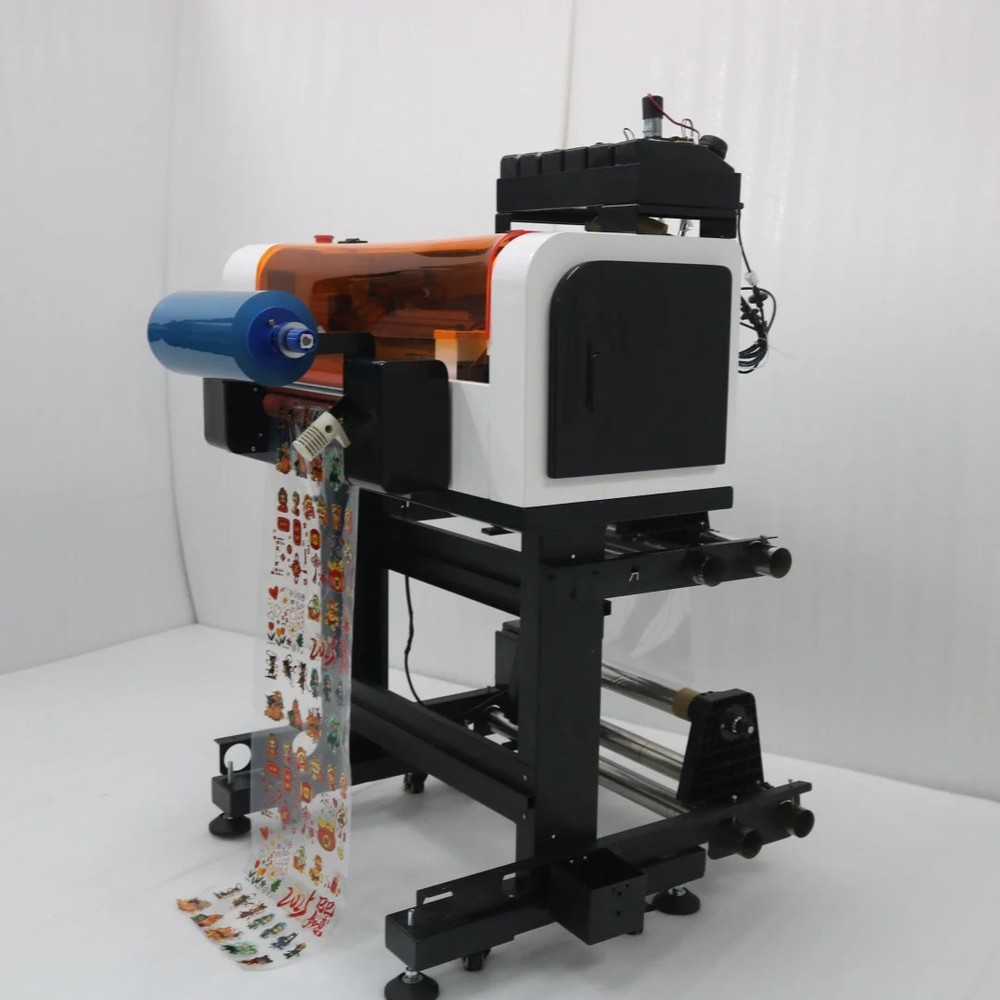 A3+ Automatic Dual XP600 Printhead UV DTF Printer for Automatic Cleaning Rollers