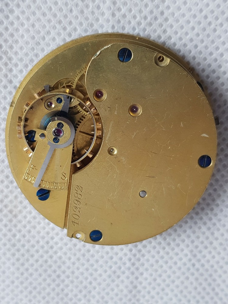 Antique Pocket Watch Movement and Face.