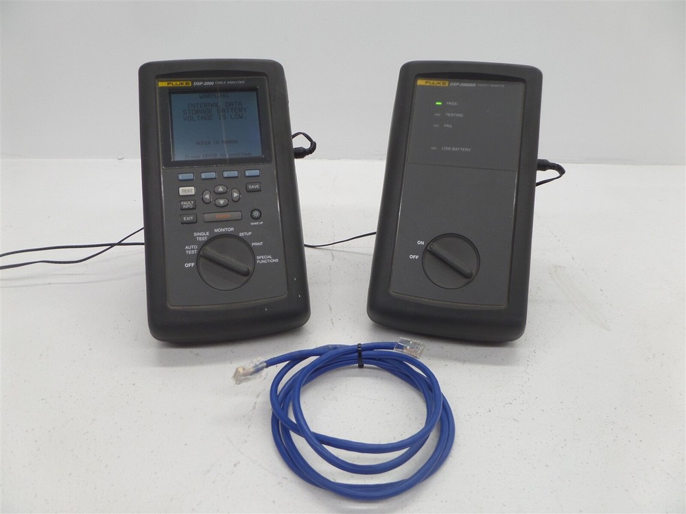 Fluke DSP-2000 & DSP-2000SR Digital Cable Analyzers